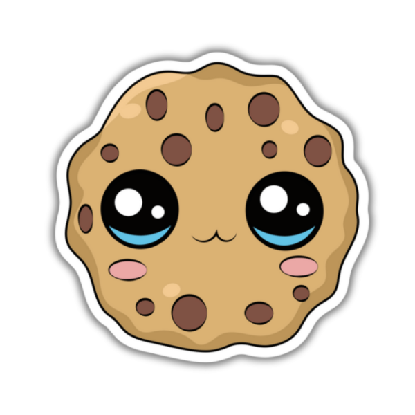 Cute chocolate cookie