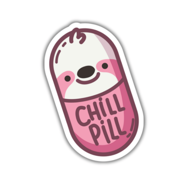 Cute chill pill sloth