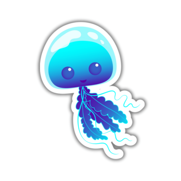 Cute Blue Jellyfish