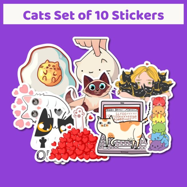 Cats Set of 10